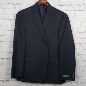 Kenneth Cole Men's blue tonal slim fit suit 42S